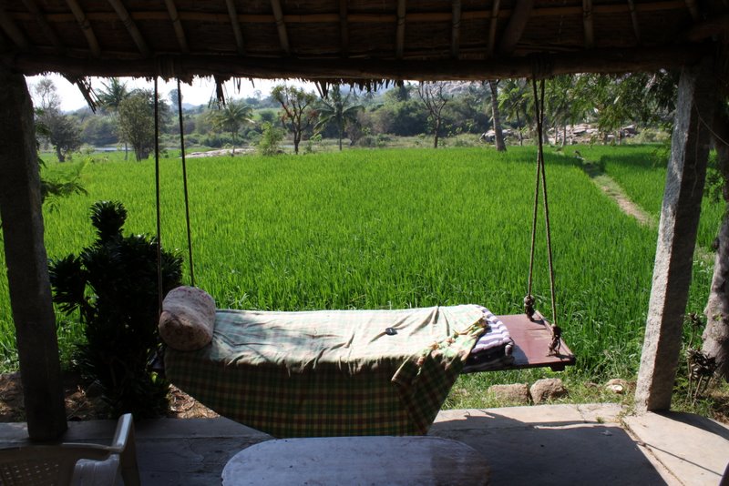 View from Hut 13 in Shanti Guesthouse.
